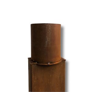Tuinhaard schoorsteen verloopstuk KNOER Corten