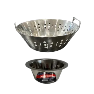 Smokeware Charcoal Basket + Smokeware Original Ash Can Large